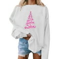 thumbnail image 2 of Christmas Sweatshirts for Women Sweatshirt Shorts Off The Shoulder Sweatshirt Dress Long Sleeve Blouses Casual, 2 of 4