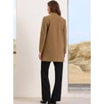 thumbnail image 3 of DARING DIVA Women's Business Button Down Notch Collar Dressy Blazer Jacket XL Khaki, 3 of 6