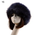 thumbnail image 2 of OPOLSKI Women Hat Solid Color Faux Fur Headwear Brimless Empty Top Hat for Skiing, 2 of 8