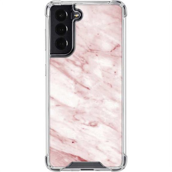 Skinit Marble Pink Marble Galaxy S22 Clear Case