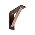 thumbnail image 2 of Floating Shelf Bracket 2 Pack, Heavy Duty, Hand Made in USA(4" Wide, 7" x 7"), 2 of 5