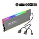 thumbnail image 5 of Radiador enfriador de memoria RAM DDR ARGB de aleación de aluminio para computadora PC DDR3 DDR4 Gris, 5 of 6