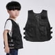thumbnail image 2 of Chaleco táctico para niños, funda, chaleco policial, equipo militar, portaplacas, camping Negro 4cm, 2 of 8