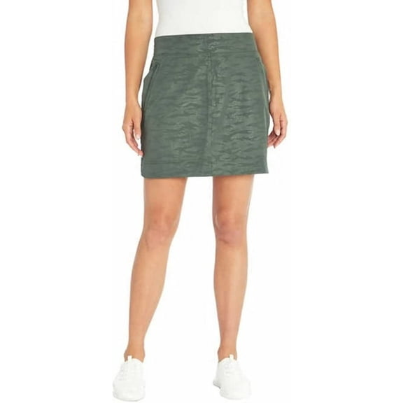 Orvis Women's Embossed Pull-On Travel Skort (Camo Embossed Print Green, X-Small)