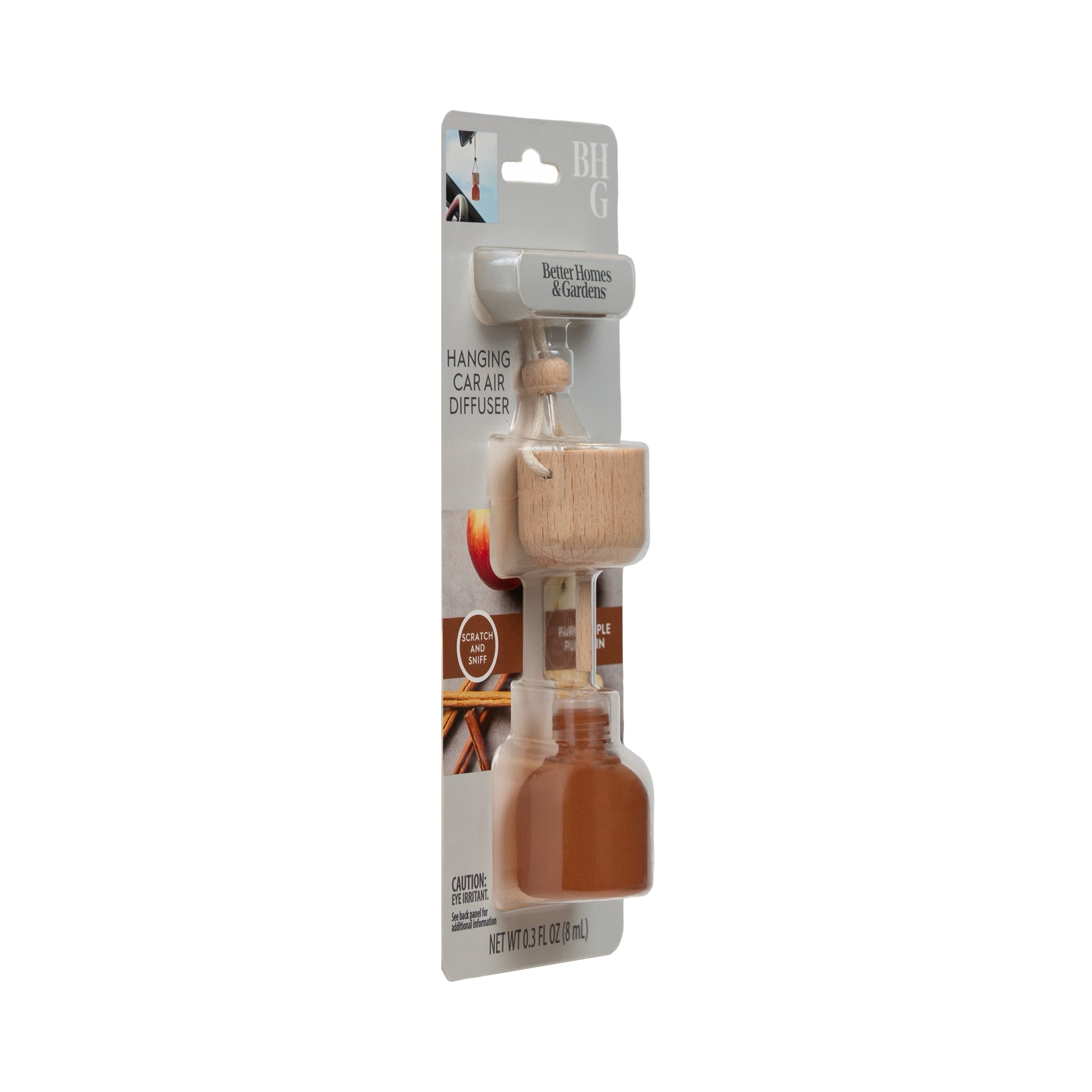 Better Homes & Gardens Farm Apple Pumpkin Scented Hanging Car Diffuser, 0.3 Fl (8 mL)