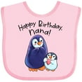 thumbnail image 3 of Inktastic Happy Birthday, Nana- Cute Penguins Boys or Girls Baby Bib, 3 of 4