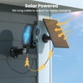 thumbnail image 2 of ieGeek Solar Security Camera Outdoor Wireless WiFi, 2K Color Night Vision, Waterproof, Surveillance Camera with AI Detection, Work with Alexa, 2 of 11