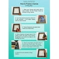 thumbnail image 3 of Combo Pack: Floater Frame + 8x24 inch Stretched Canvas for Painting, 1-3/8" Frame + 3/4" Blank Canvas 12oz Primed 100% Cotton Canvas Fabric (Gray Oak, 8 x 24 inch), 3 of 5