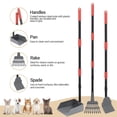 thumbnail image 2 of Juego de rastrillo y bandeja para excrementos de perro Heeyoo, acero inoxidable, 2 of 8