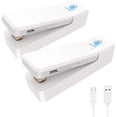 thumbnail image 1 of Mini Bag Sealer, 2PACK Rechargeable Heat Sealers, 2 in 1 Portable Sealer and Cutter, Heat Sealer for Plastic Bags, Food Storage, Mini Vacuum Sealers Machine with 2 USB Cable, 1 of 7