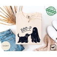 thumbnail image 3 of PAVIG Boo-P Dog Ghost Halloween Shirt, Funny Dog Mom Garment-Dyed Tee, 3 of 8