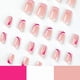 thumbnail image 4 of 24 pcs french manicure simple pink and white stitching manicure manicure finished manicure, 4 of 5