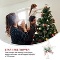 thumbnail image 2 of NAVIDAD Star Topper Ornament Decoración de árboles de Navidad Favores de fiesta de Navidad, 2 of 7