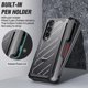 thumbnail image 3 of Funda para Samsung Galaxy Z Fold 4, Z Fold 4 con bisagra protectora [con soporte para bolígrafo S] [soporte integrado] Funda protectora antiarañazos y golpes para Samsung Z Fold 4-negro mate, 3 of 5