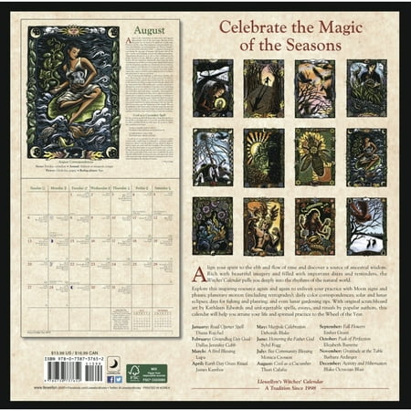Llewellyn's Witches' 2017 Calendar - Walmart.com