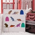 thumbnail image 4 of Mouse Stencil 11.7x8.3 inch Mice Drawing Stencils Small Mouse Painting Stencil Reusable Mouse Hole Painting Template DIY Craft Stencils, 4 of 7
