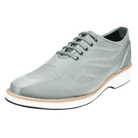 

LIBERTYZENO Mens Textile And Suede Leather Lace-Up Casual Shoes Gray