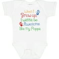 thumbnail image 3 of Inktastic Awesome Like Poppa Boys or Girls Baby Bodysuit, 3 of 5