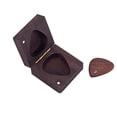 thumbnail image 1 of Acoustic Guitar Pick Surface Musical Accessory Storage Box Electric Professional Classical Rosewood Plectrums Case for Music Replacement, 1 of 7