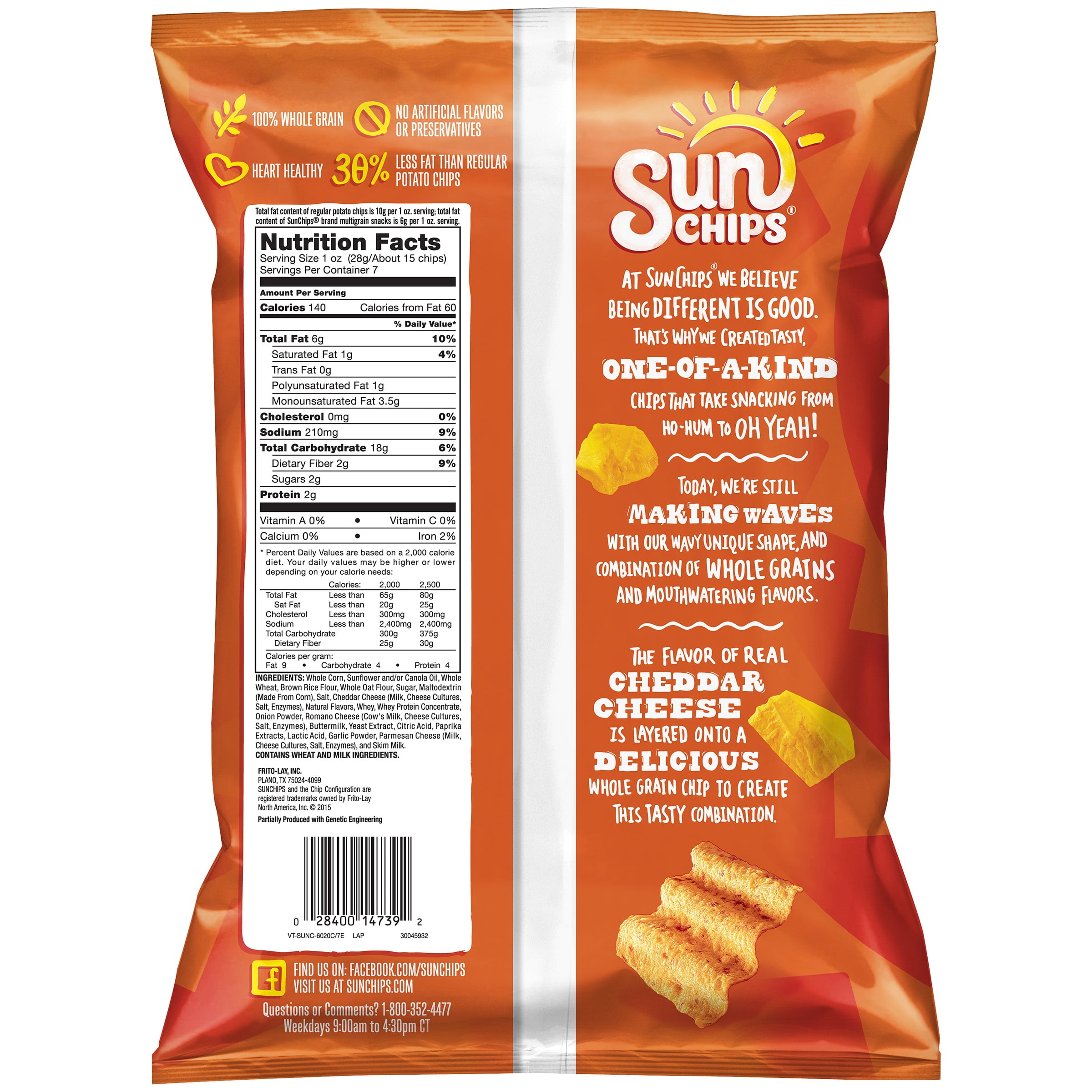 Cheddar Sun Chips Nutrition Facts Nutrition Ftempo