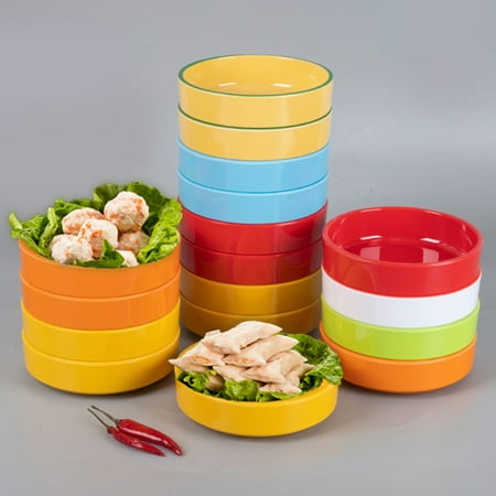 

Yesbay Dinner Plate Smooth Surface Round Corrosion Resistance Skewered Plate for Dining Room