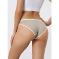 thumbnail image 2 of Unique Bargains Women's Cotton Underwear Low Waist Stretch Briefs XL Grey, 2 of 6