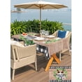thumbnail image 4 of Grey Easter Outdoor Tablecloth - 60x84 Inch Rectangle Dining Table Cover, Spring Watercolor Bunny Flower Leaf Wood Grain Waterproof Outdoor Table Cloth with Umbrella Hole & Zipper for Picnic/Patio, 4 of 7