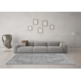 thumbnail image 3 of Ahgly Company Indoor Square Abstract Gray Modern Area Rugs, 4' Square, 3 of 4