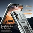 thumbnail image 5 of for Samsung Galaxy S22 Case with Upgraded Sliding Camera Lens Cover and Strong  Kickstand - -Grade Shockproof Protective Phone Case 6.1" for Men Women Girls - Grey, 5 of 12