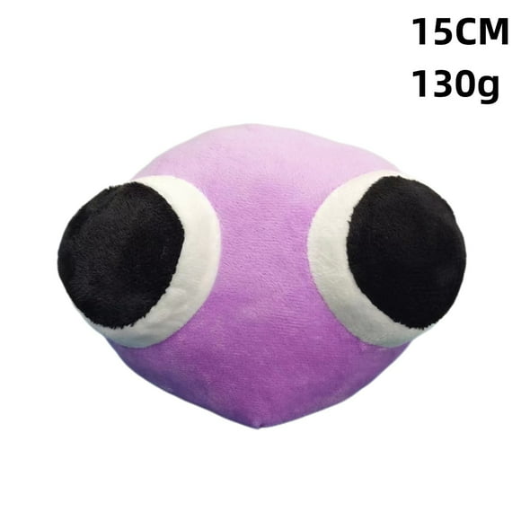 Rainbow Friends Purple Eye Pillow Plush Toy, 5.9" Soft Stuffed Cushion Inspired by the Popular Roblox Horror Game