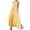 Yellow, variant on sicmoss Women's Yellow Boho Plaid Sleeveless U-Neck Maxi Dress for Women Casual Loose Fit Cotton Linen Long Sundress Side Pockets Flowy A-Lin