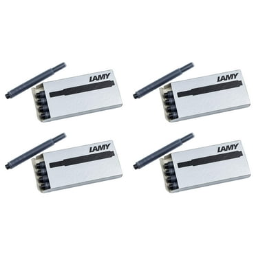 Lamy Black T10 Fountain Pen Ink Cartridges, Pack of 4