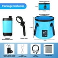 thumbnail image 4 of Skyhot 7800mAh Battery Powered Portable Bath Shower Kit with Foldable 5 Gallon Bucket for Hiking/Travel/Car/Pet Washing, 4 of 9