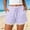 Purple, variant on Beach Shorts For Women Summer Drawstring Pocket Elastic Waist Beach Vacation Cruise Lounge Casual Weekend Daily Outfit Packable Travel Choice Weekend Ready Look Green XXL