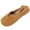 Brown, variant on HAOTAGS Women's Buckle Slip On Flats,Flat Toe Casual Flocked Slip Ons Everyday Shoes Brown