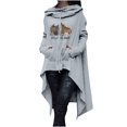 thumbnail image 1 of Hauts à Capuche pour Femmes Automne Citrouille Graphique Chandails en Molleton à Capuche Pulls Manches Longues avec Poche, 1 of 5