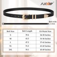 thumbnail image 6 of SUOSDEY Ladies Leather Belt Fashion Women Belts for Jeans with Black/Coffee Belts, 6 of 6