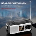 thumbnail image 3 of Radio de emergencia AM/FM/WB/NOAA Radio multifuncional para acampar al aire libre Senderismo FLhrweasw Nuevo, 3 of 7