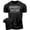 T-Shirt Silver On Black, variant on Gymish Barbell Nation Workout T-Shirt for Men – Funny Gym Shirt, Men’s Athletic Tee, Military Green, Small