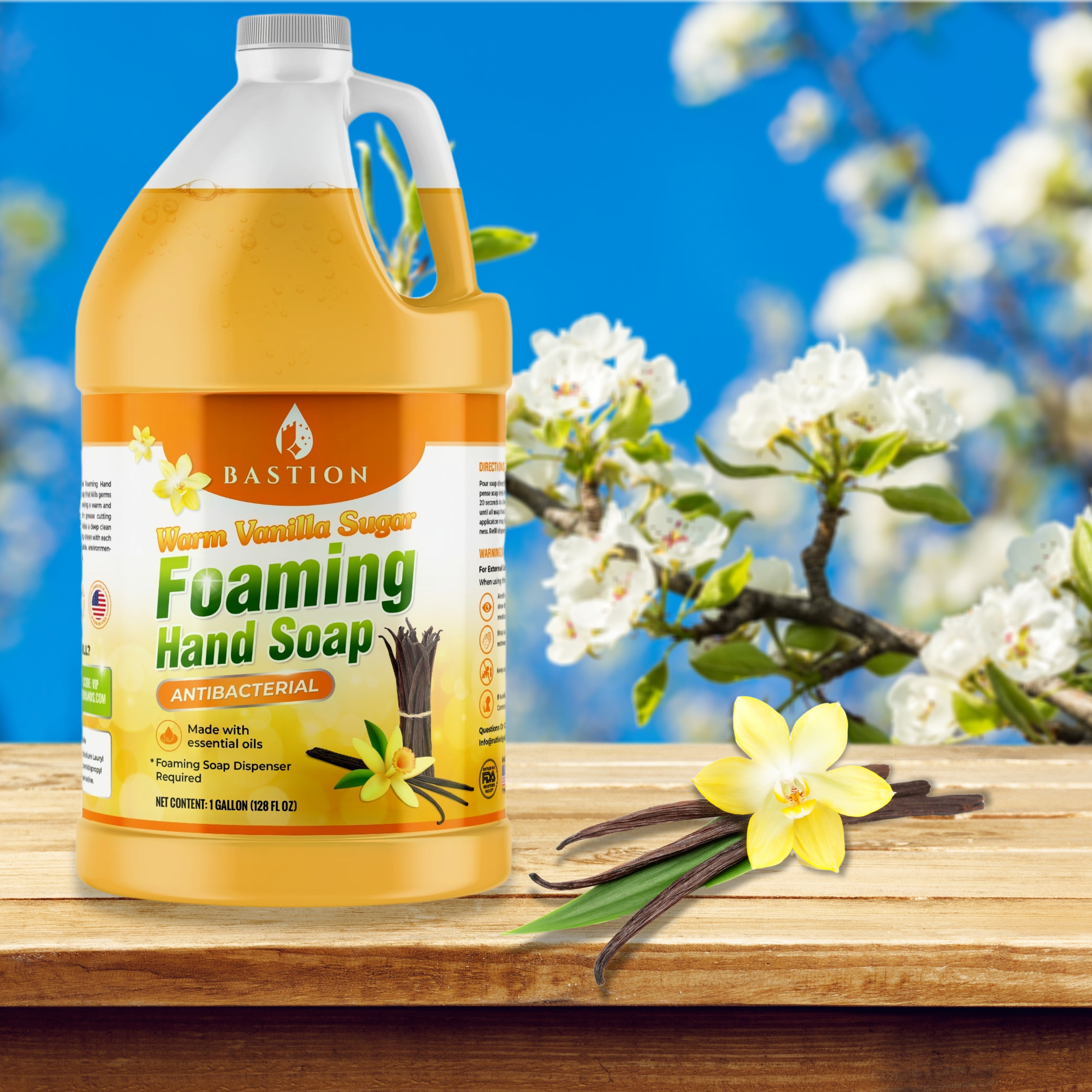 Warm Vanilla Sugar Scent Foaming Antibacterial Hand Soap For