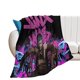 thumbnail image 2 of Manta Franela Thin Throw Gaming Otaku BHYS Púrpura Cabello Azul 50*60inch, 2 of 2