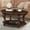 Cherry, variant on 42" Oval Coffee Table with Storage Shelf, 2-Tier Solid Wood Cocktail Tea Table, Traditional Retro Center Table for Living Room, Bearing 400LBS, Cherry