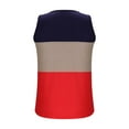 thumbnail image 4 of mfyjkho Camisetas Sin Mangas Para Mujer, Blusas Plisadas Informales De Verano Con Rayas Y Costuras Sin Mangas Para Mujer Tops Elegantes Para Mujer L, 4 of 6