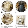 thumbnail image 3 of Designart "Captivating Moths II" Animals Framed Wall Art Decor - Modern Grey Insects & Bugs Entryway Framed Wall Art, 3 of 6