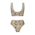 thumbnail image 5 of Daiia Cute Dog Women's Bikini Set Two Piece Swimsuit High Waisted Bikini Adjustable Straps Bikini Perfect for Beach, Pool, and Summer Vacation-X-Large, 5 of 9