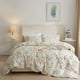 thumbnail image 1 of Botánico Floral Funda Nórdica Rey Blanco 100% Algodón Chic Jardín Floral Ropa de Cama, 1 of 9
