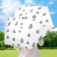 thumbnail image 6 of Modern Design Leaves Umbrellas for Sun Auto Open Close UV50+ Waterproof 5-Fold Compact Fiberglass Frame, 6 of 6