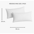 thumbnail image 4 of Almohada 2 Pack King Size Microfibra Media Modelo Blanco, 4 of 4