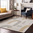 thumbnail image 7 of Addison Rugs Mayfield Premium Machine Washable Transitional Geometric Silver Rectangle Rug, 9' x 12', 7 of 7
