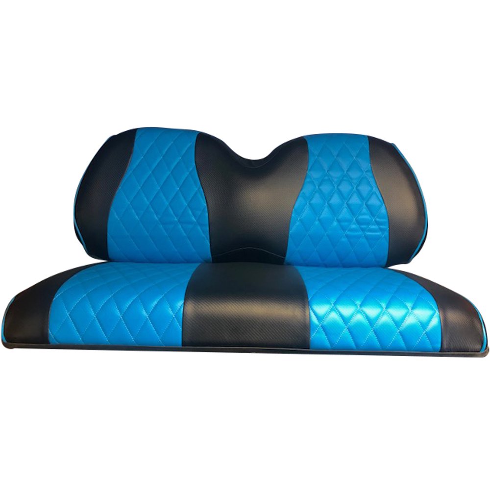 EZGO TXT/RXV & Club Car DS Front & Rear Seat Covers Diamond Stitching SKYBLUE